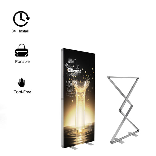 Foldable SEG LED Light Box – Portable Trade Show Display – Style 007 – View 2