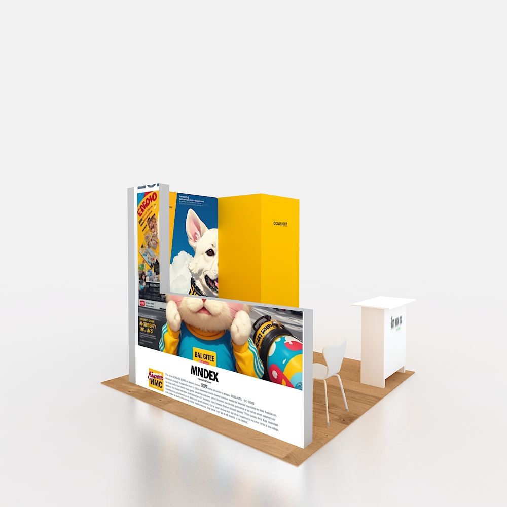 10x10ft (3x3m) Exhibition Booth – Style 080 | ASM Exhibits – View 5