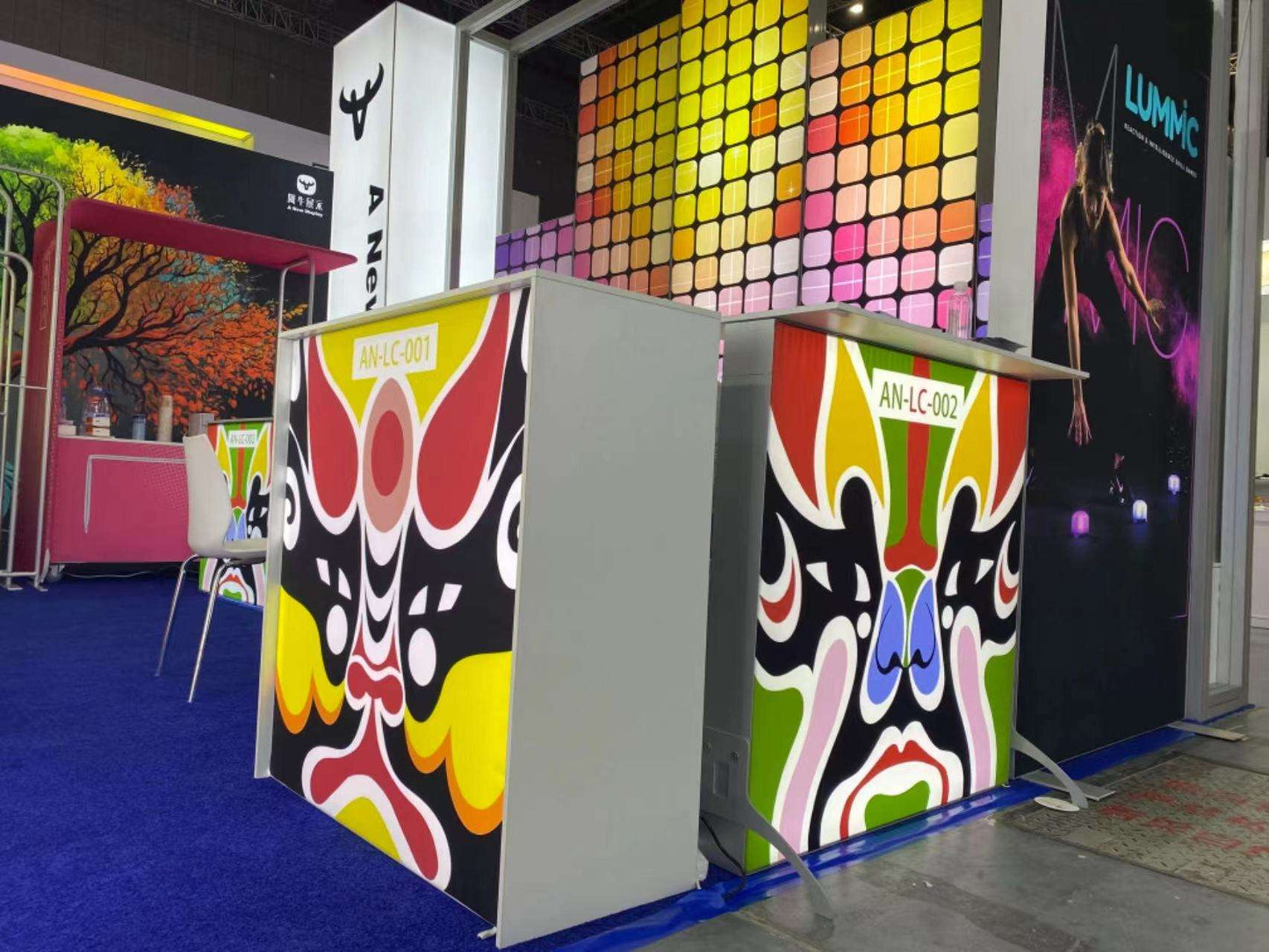 SEG Double-Sided LED Light Box Counter – Style 61 | ASM Exhibits – View 6