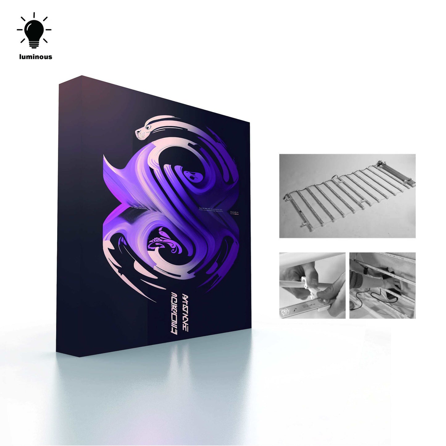 LED Backlit Retractable Aluminum Pop-Up Banner Stand – Trade Show Display – View 2