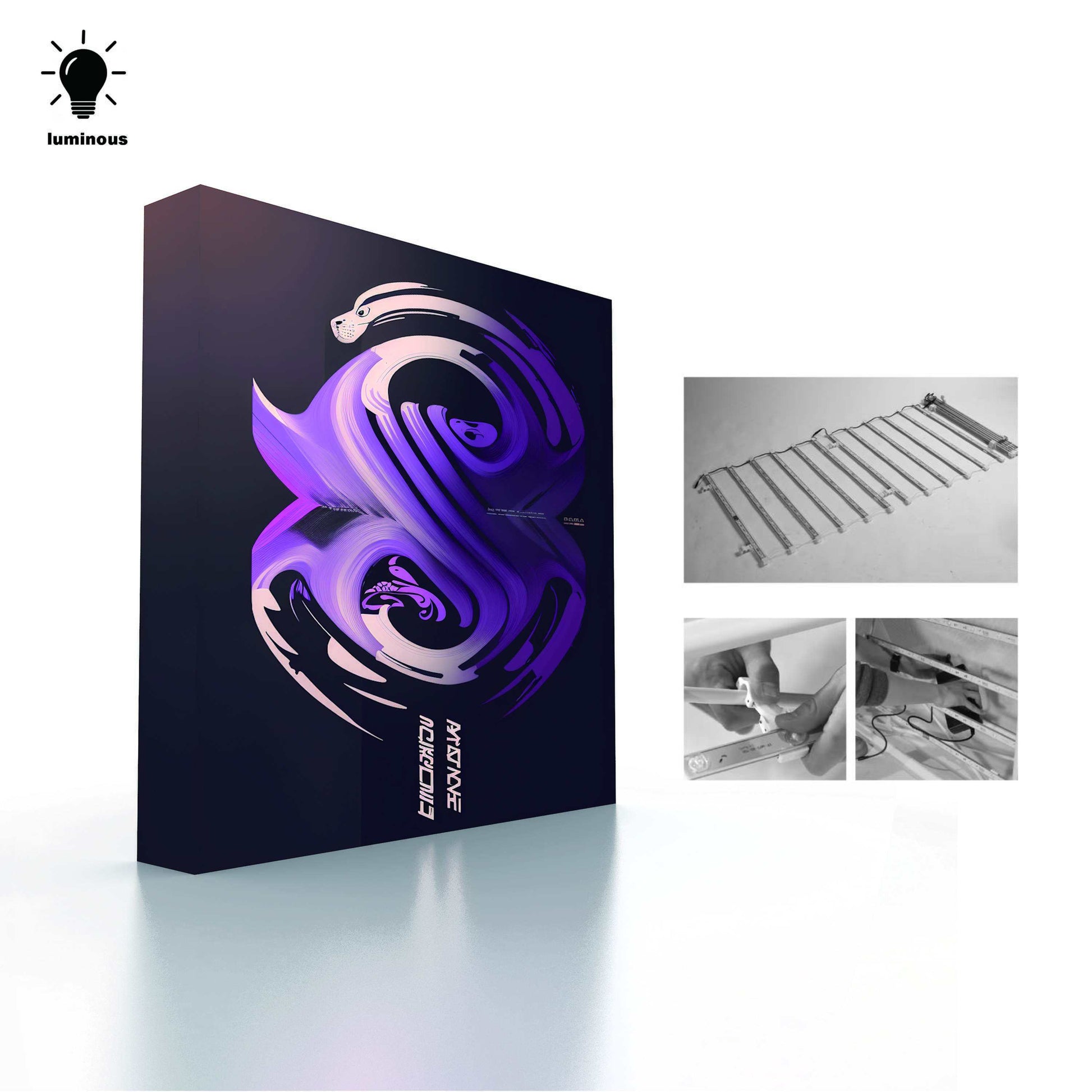 LED Backlit Retractable Aluminum Pop-Up Banner Stand – Trade Show Display – View 2