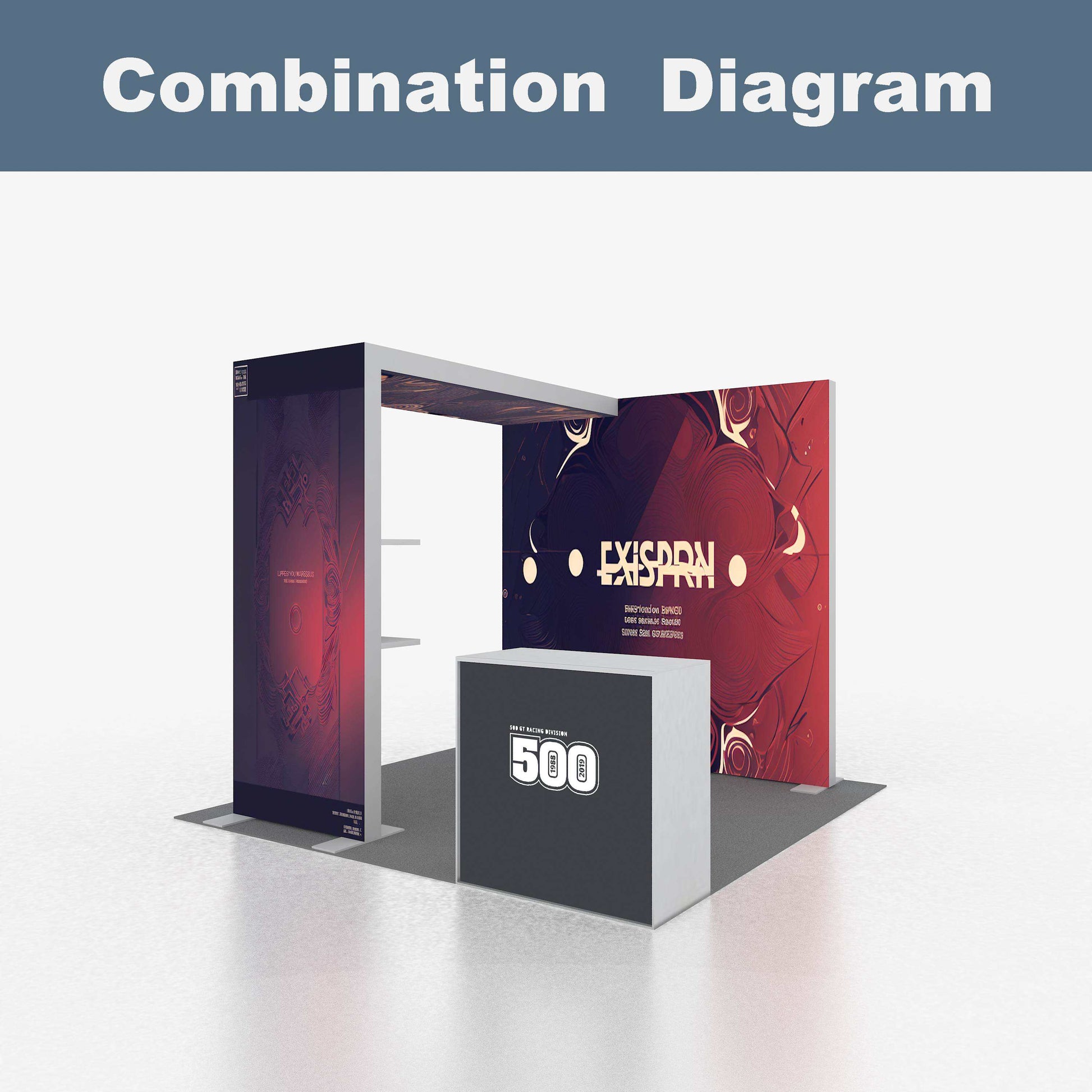 SEG Double-Sided LED Light Box Counter – Style 51 | ASM Exhibits – View 4