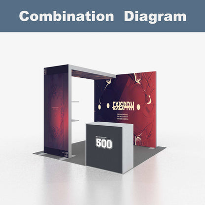 SEG Double-Sided LED Light Box Counter – Style 51 | ASM Exhibits – View 4