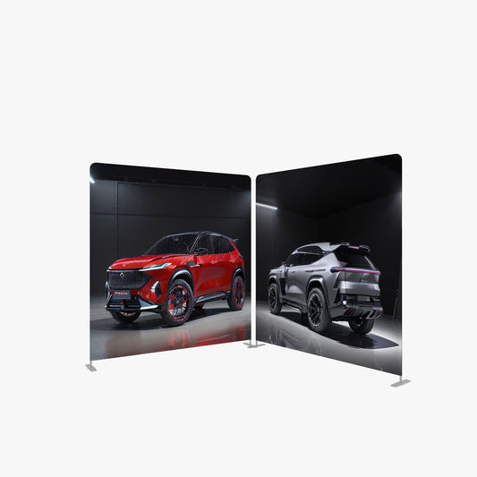 Pillowcase Tension Fabric Backdrop – Portable Trade Show Display – Style 45 – View 2