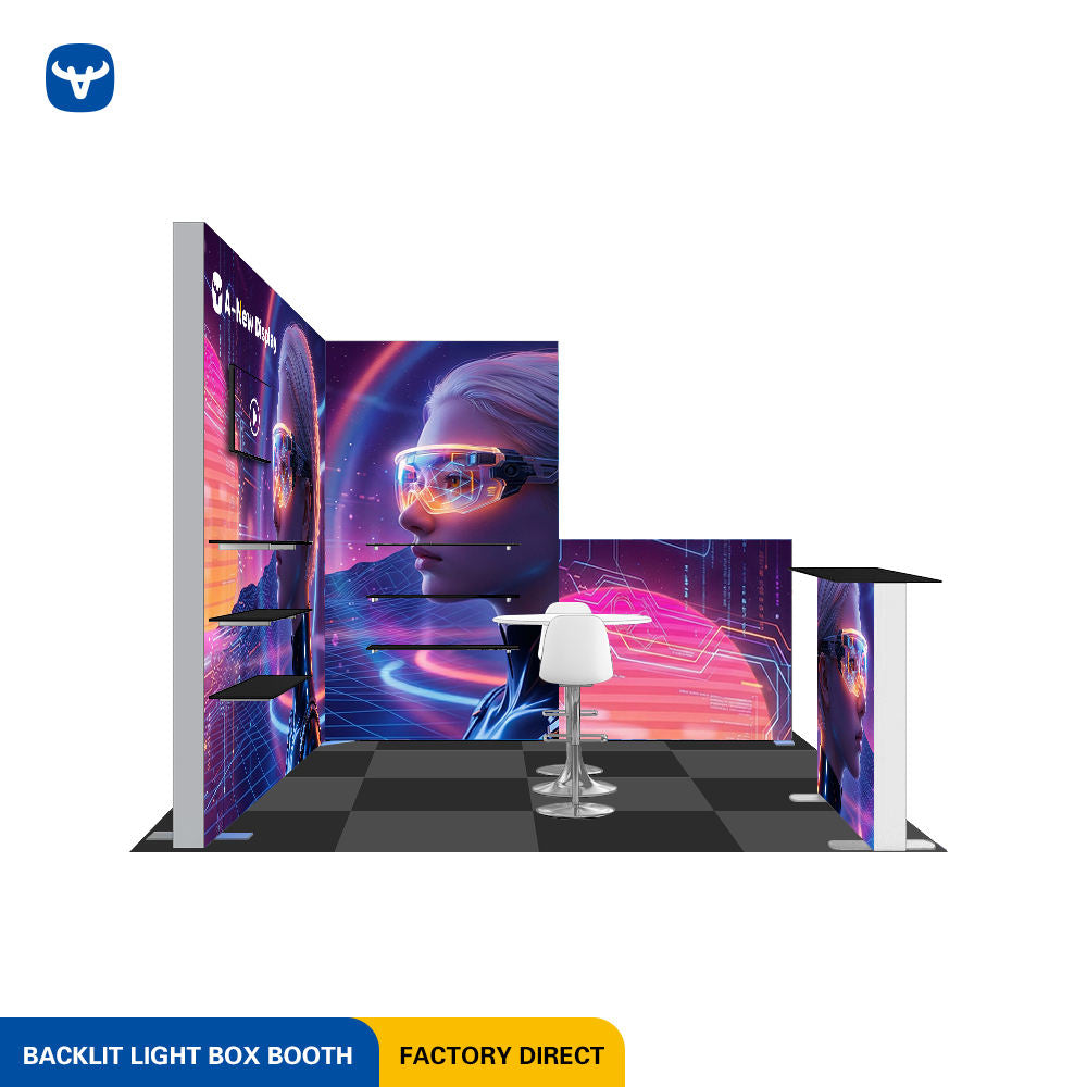 10x10ft (3x3m) Exhibition Booth – Style 008 | ASM Exhibits – Trade Show Exhibition Booth
