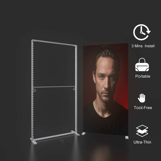 Large SEG LED Light Box 3x2.5m – Trade Show Backdrop – Style 061 – View 2