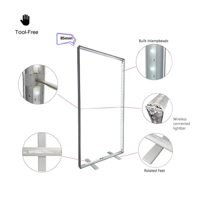 Foldable SEG LED Light Box – Portable Trade Show Display – Style 008 – View 4