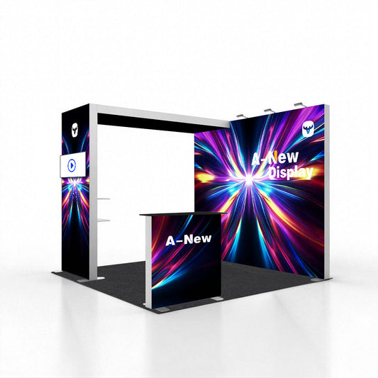 10x10ft (3x3m) Exhibition Booth – Style 024 | ASM Exhibits – View 2