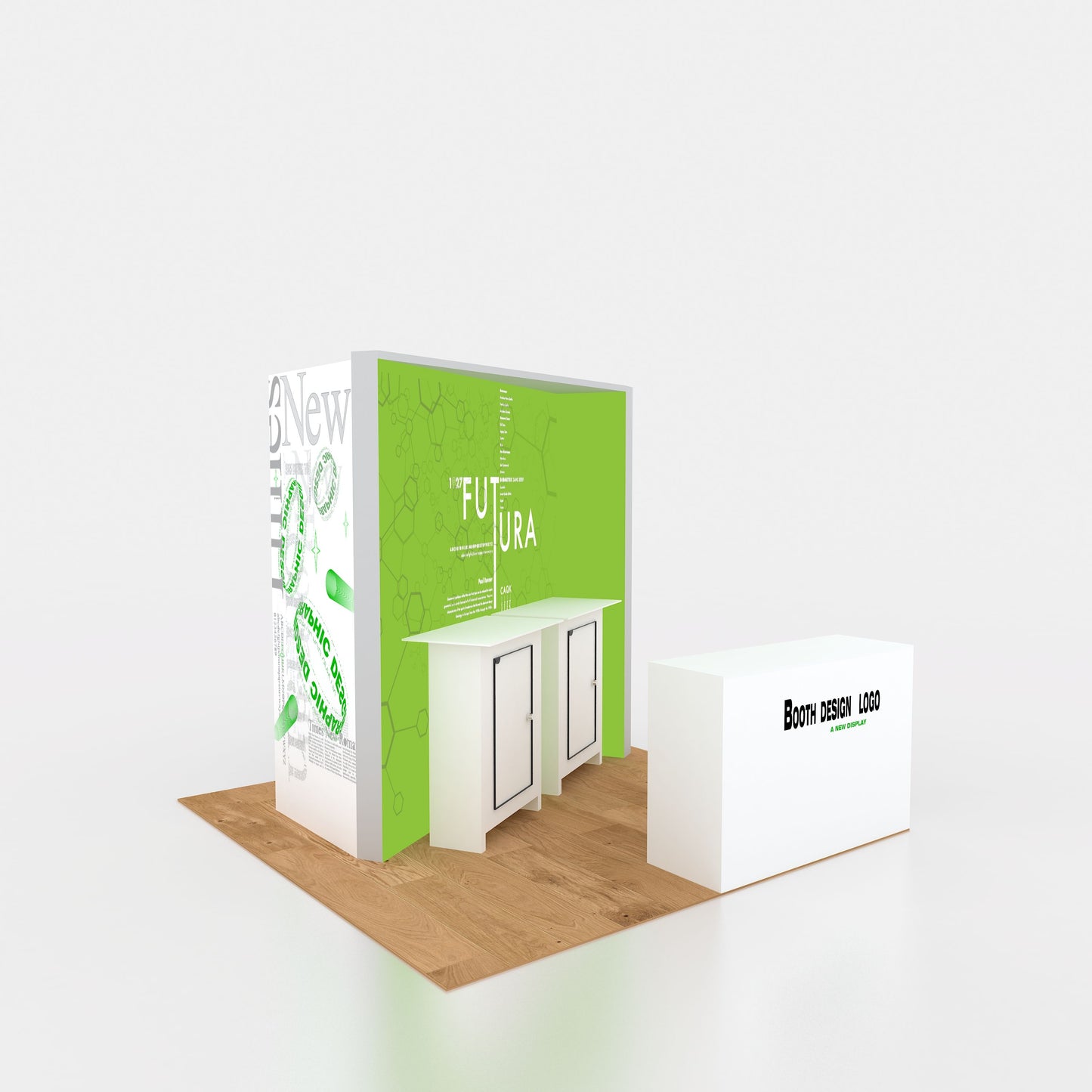 10x10ft (3x3m) Exhibition Booth – Style 056 | ASM Exhibits – View 2