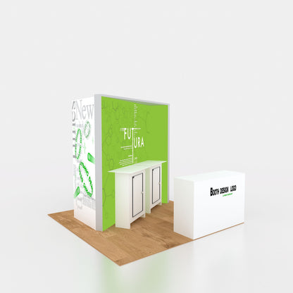 10x10ft (3x3m) Exhibition Booth – Style 056 | ASM Exhibits – View 2