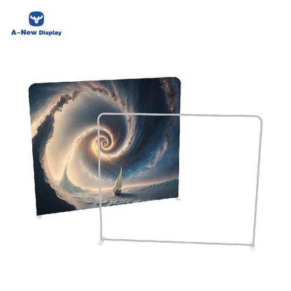 Double-Sided Tension Fabric Backdrop – Trade Show Display Stand – Style 61 – Tension Fabric Display