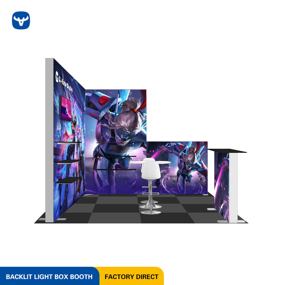 10x10ft (3x3m) Exhibition Booth – Style 005 | ASM Exhibits – View 3