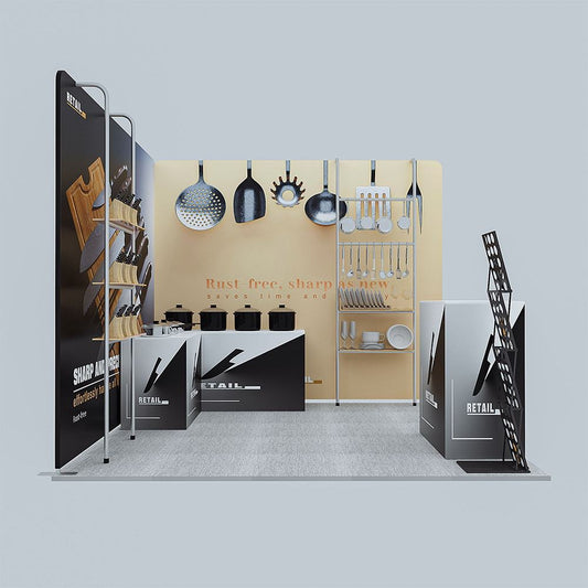 10x10ft (3x3m) Exhibition Booth – Style 040 | ASM Exhibits – Trade Show Exhibition Booth