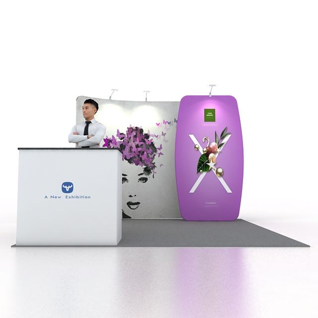10x10ft (3x3m) Exhibition Booth – Style 051 | ASM Exhibits – View 4