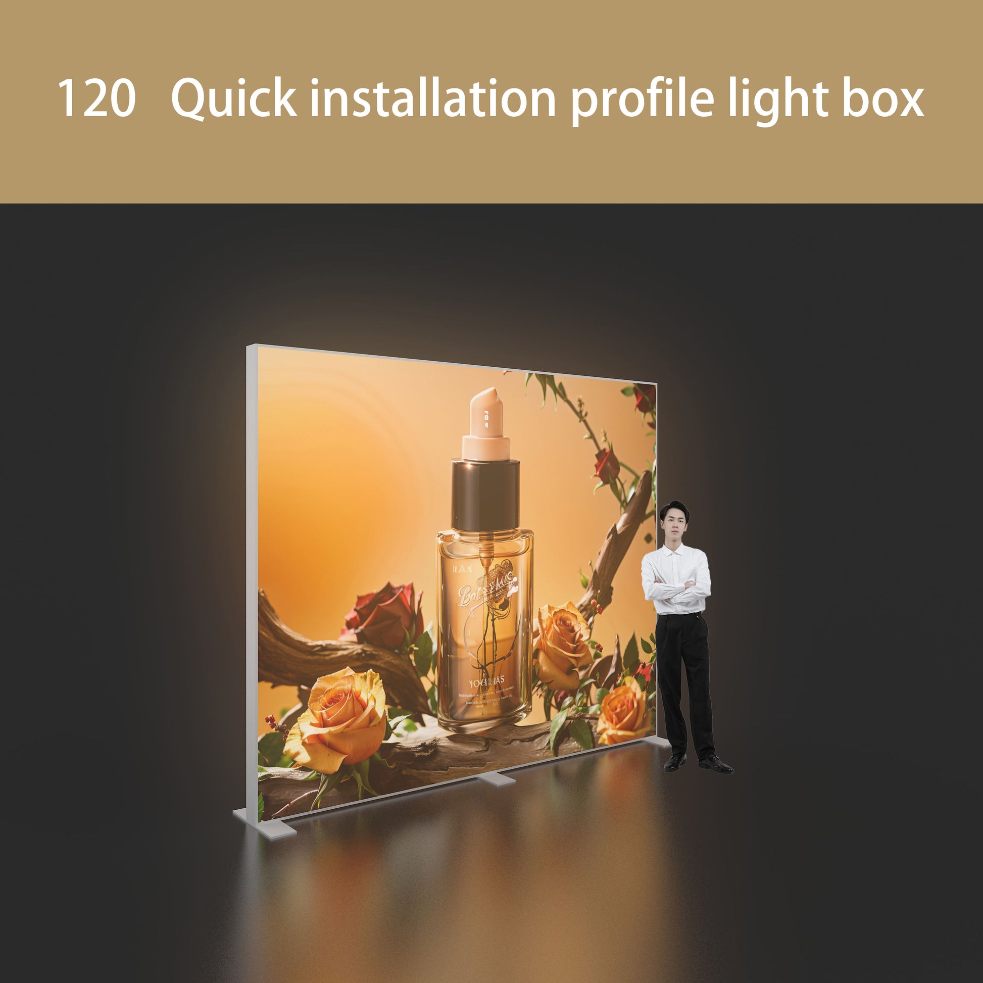 Large SEG LED Light Box 3x2.5m – Trade Show Backdrop – Style 186 – View 2