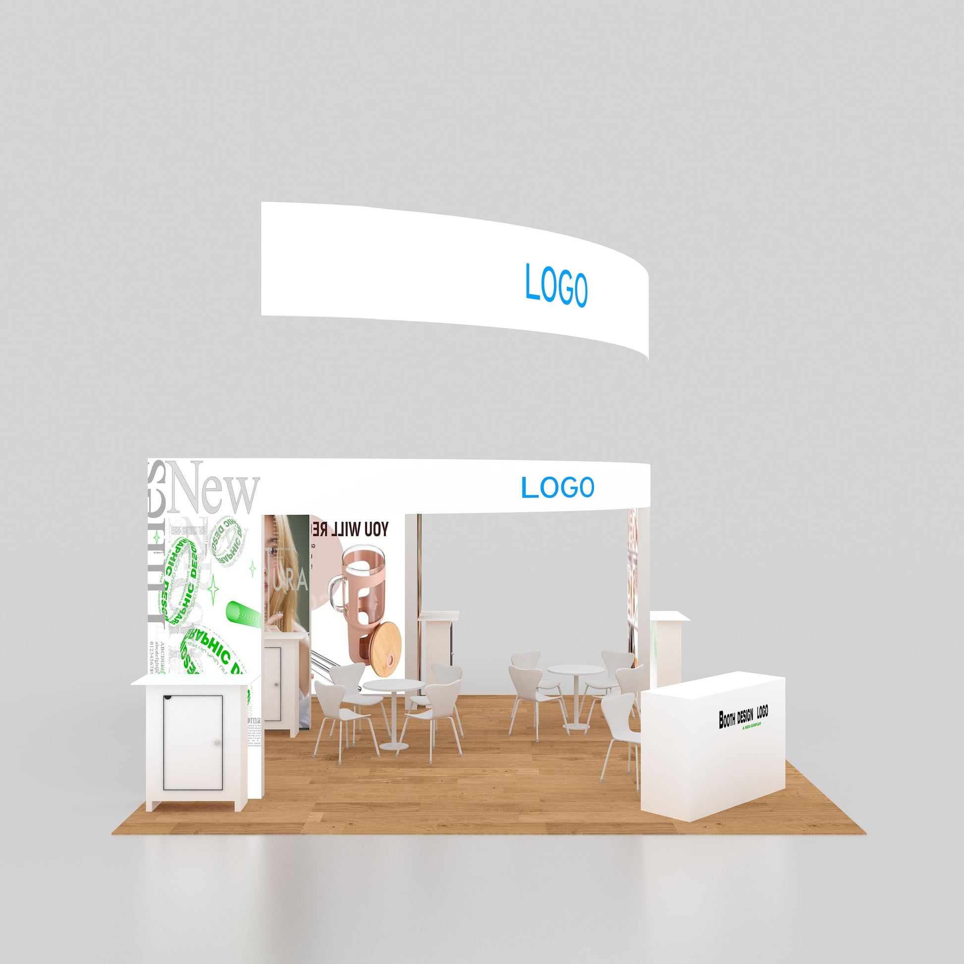 20x20ft (6x6m) Exhibition Booth – Style 010 | ASM Exhibits – View 3