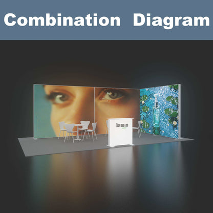 SEG 120mm LED Light Box – Trade Show Backdrop Display – Style 189 – View 2