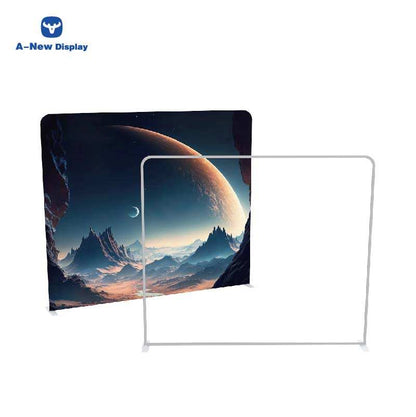 Double-Sided Tension Fabric Backdrop – Trade Show Display Stand – Style 62 – Tension Fabric Display