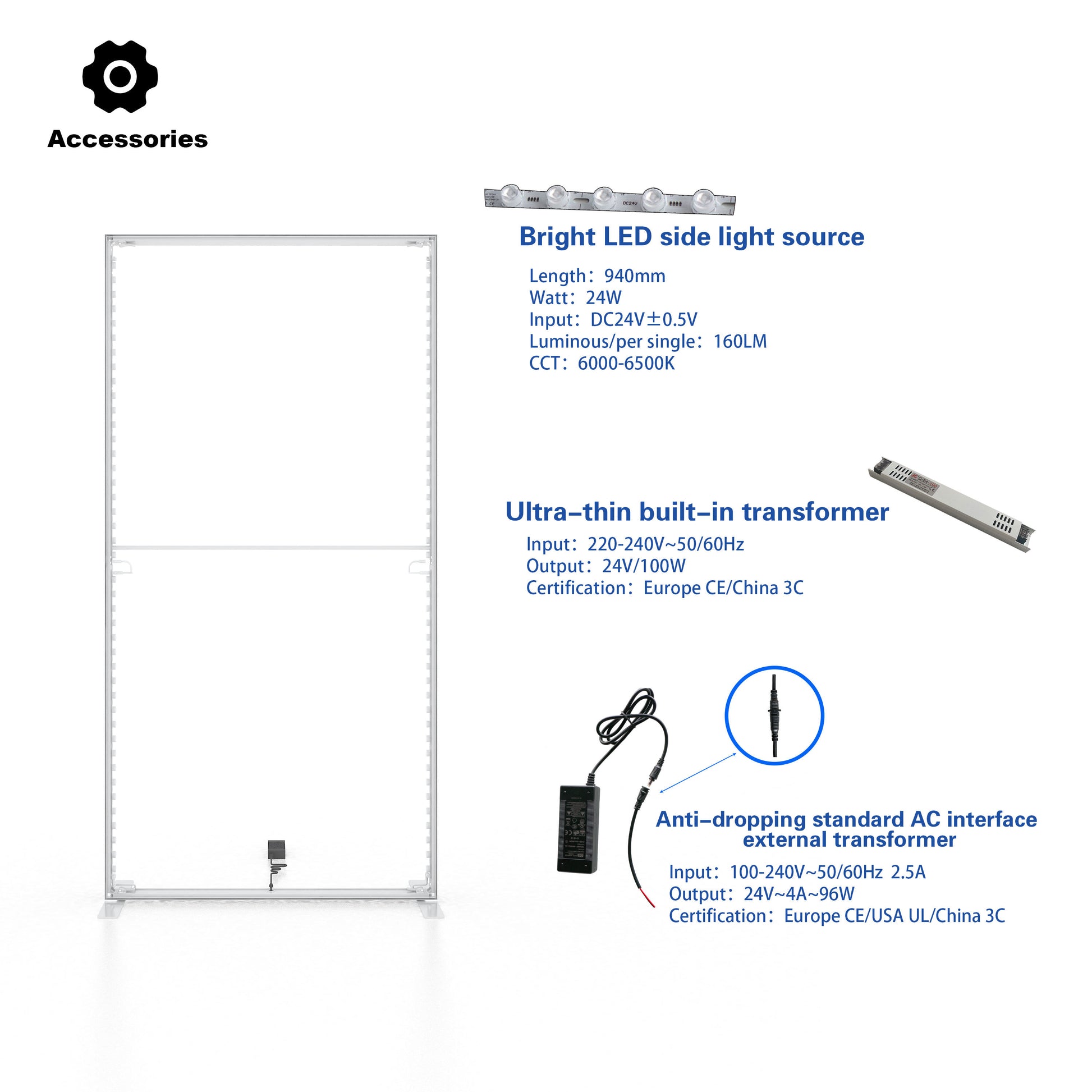 Hanging SEG LED Light Box – Trade Show Display – Style 079 – View 4