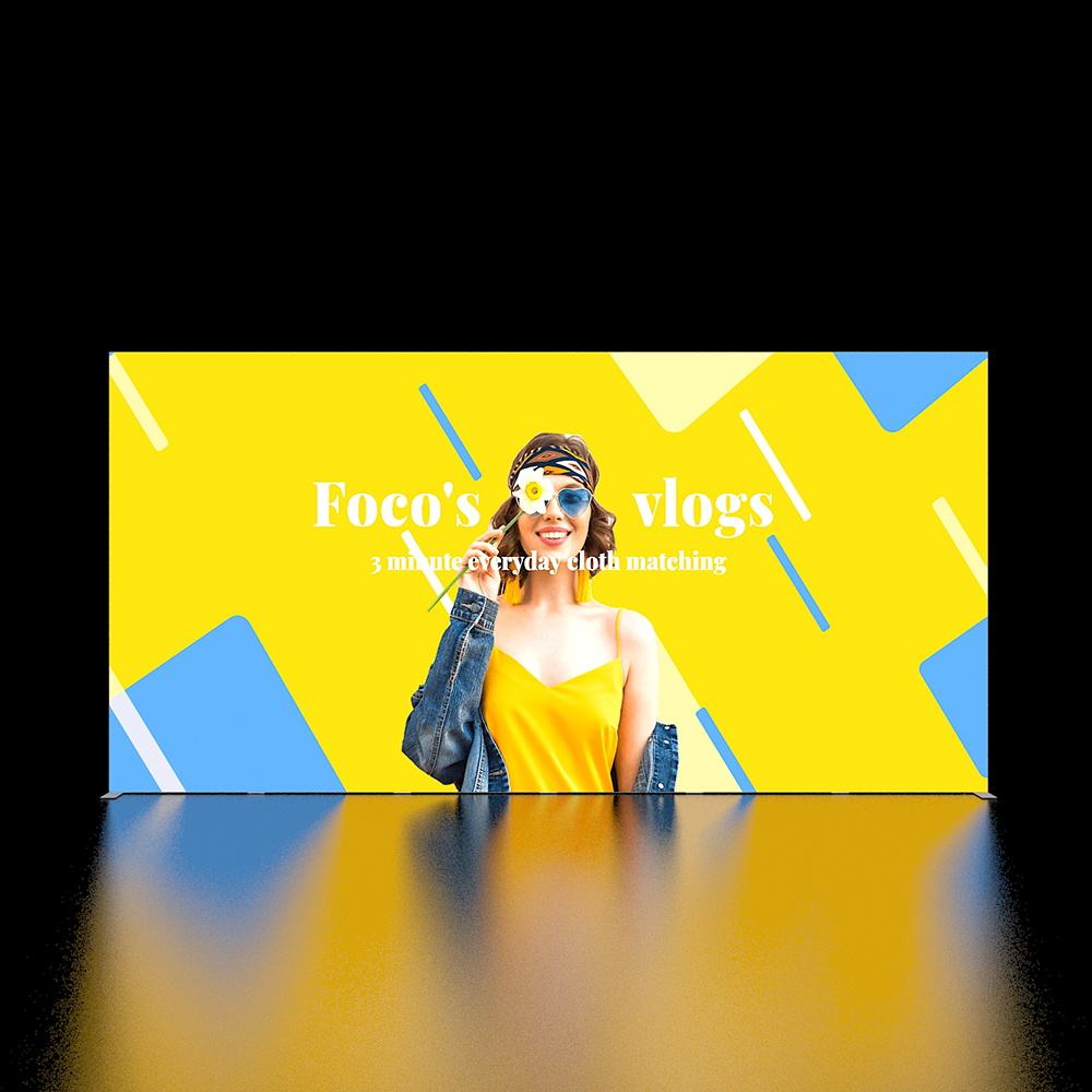 Large SEG LED Light Box 10x20ft – Exhibition Booth Display – Style 257 – View 3