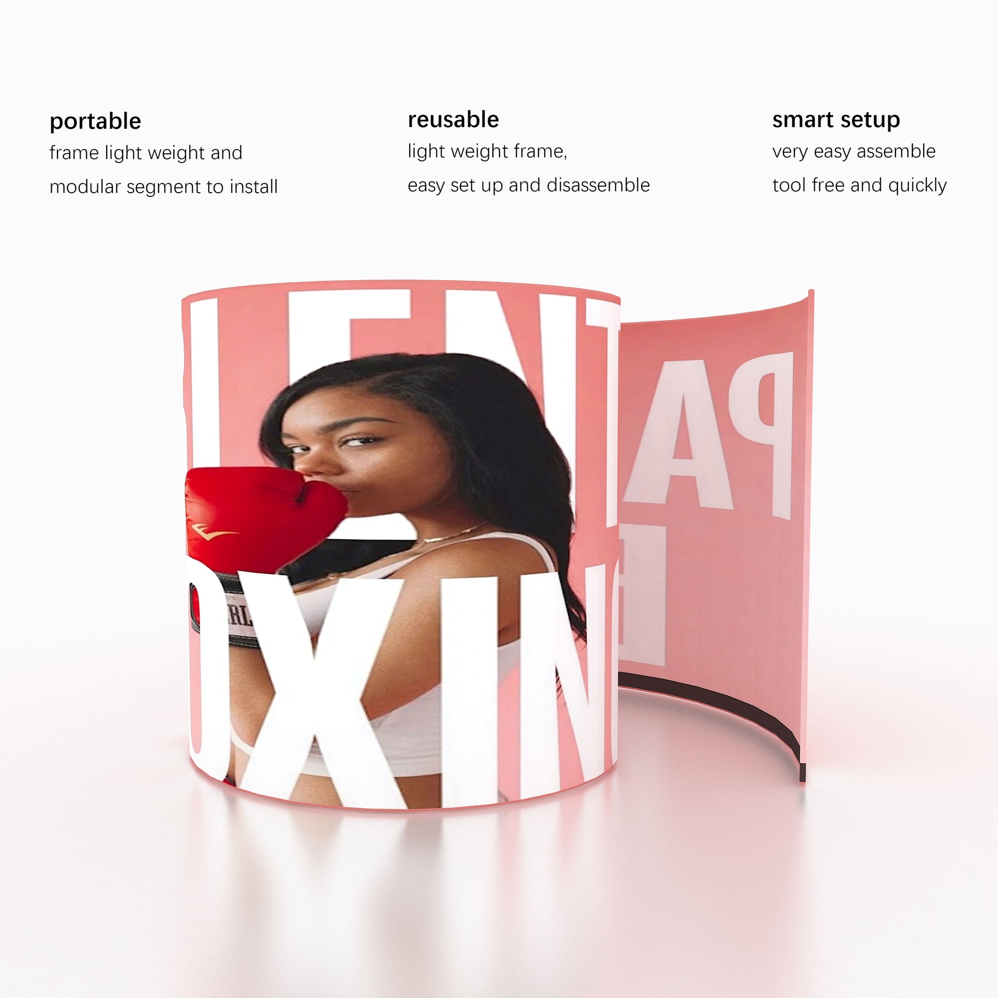 360 Video Photo Booth Backdrop Enclosure – Custom Printed Trade Show Display – View 5