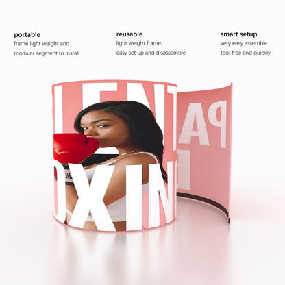 360 Video Photo Booth Backdrop Enclosure – Custom Printed Trade Show Display – View 5