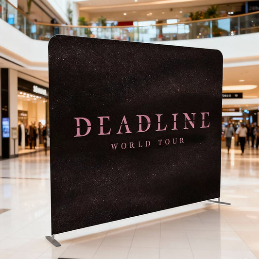 Straight Tension Fabric Display Wall – Custom Printed Trade Show Backdrop – Style 32 – View 2