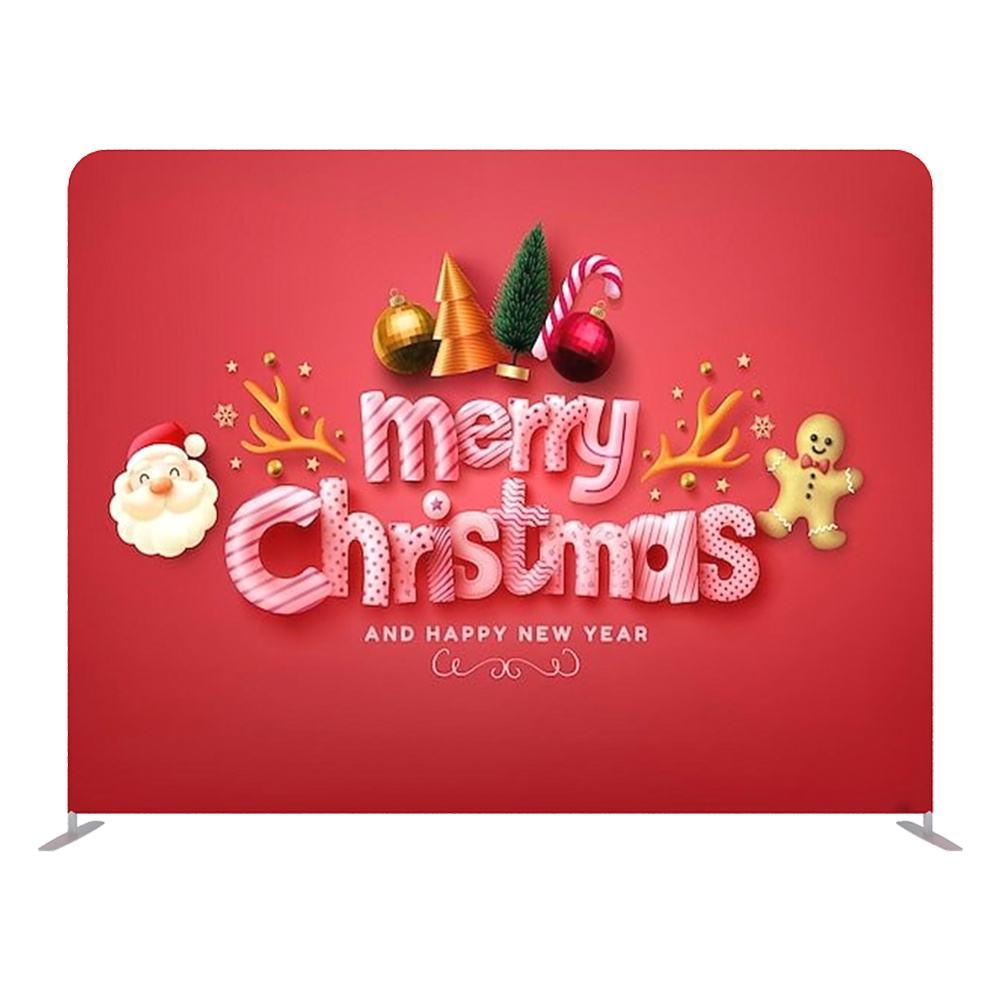 Straight Tension Fabric Display Wall – Custom Printed Trade Show Backdrop – Style 32 – Tension Fabric Display