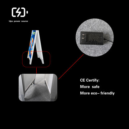SEG LED Poster Floor Stand – Aluminum Frame Advertising Display – Style 003 – View 4