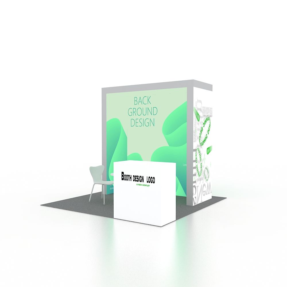 10x10ft (3x3m) Exhibition Booth – Style 054 | ASM Exhibits – View 3