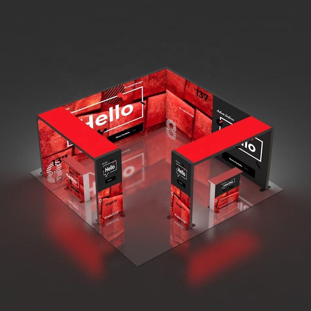 20x20ft (6x6m) Exhibition Booth – Style 004 | ASM Exhibits – Trade Show Exhibition Booth