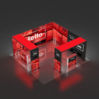 20x20ft (6x6m) Exhibition Booth – Style 004 | ASM Exhibits – Trade Show Exhibition Booth