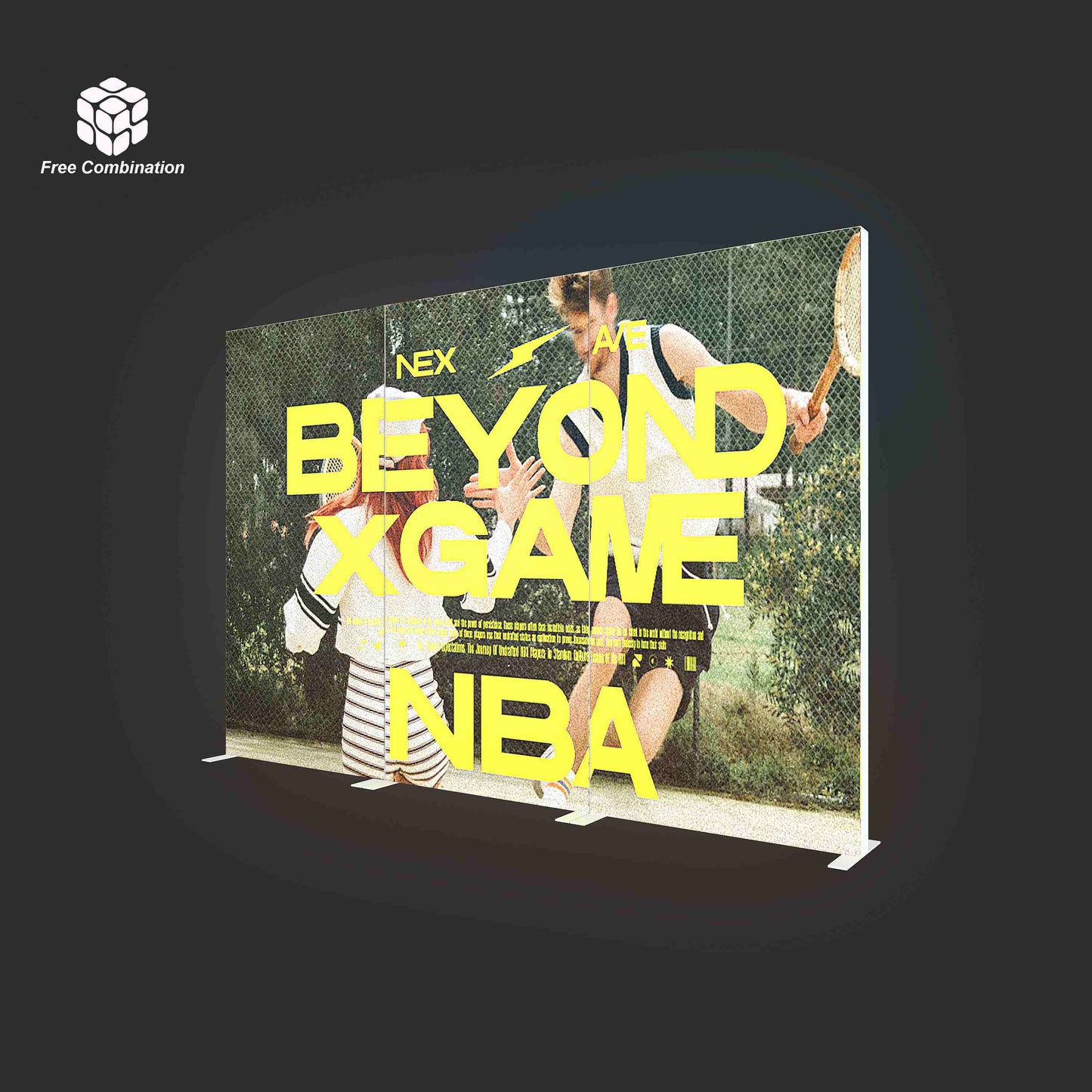 Large SEG LED Light Box 3x2.5m – Trade Show Backdrop – Style 131 – View 2