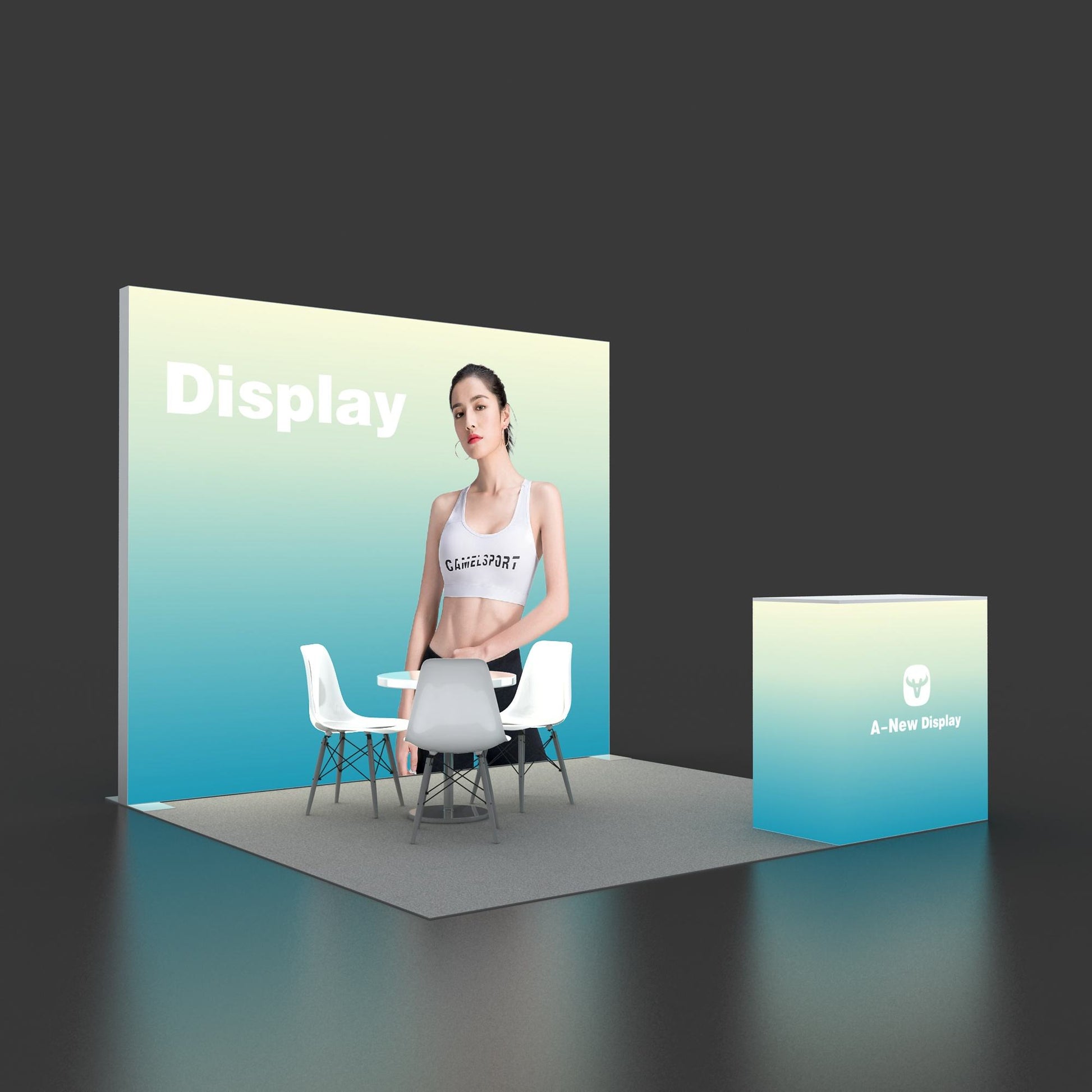 10x10ft (3x3m) Exhibition Booth – Style 045 | ASM Exhibits – View 3
