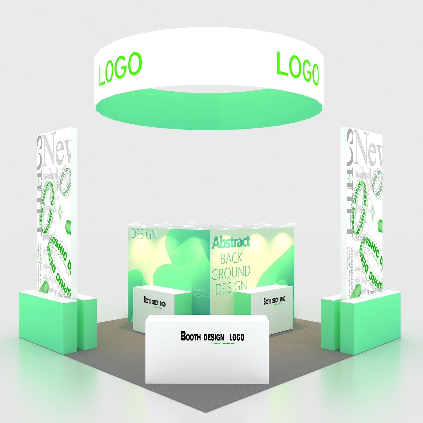 10x10ft (3x3m) Exhibition Booth – Style 075 | ASM Exhibits – View 5