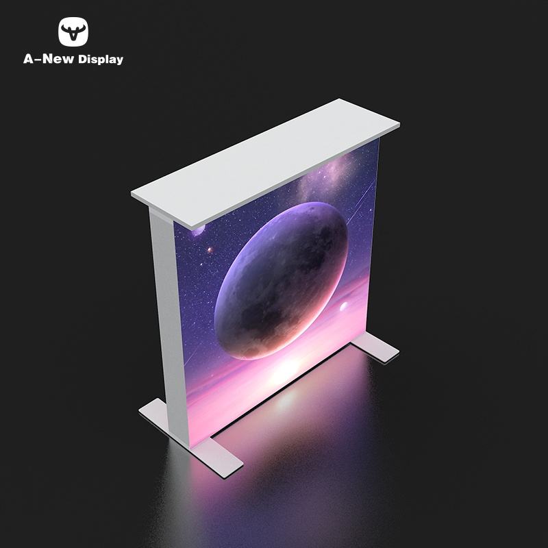 120mm SEG Aluminum Exhibition Desk – Style 12 | ASM Exhibits – Trade Show Reception Desk