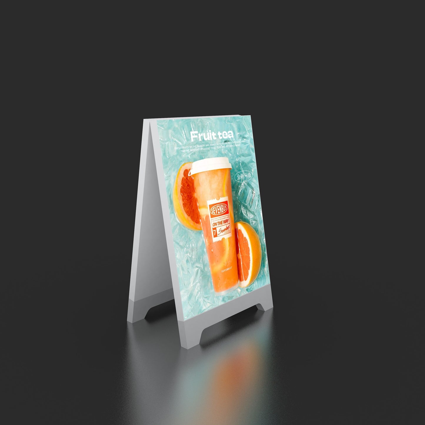 SEG LED Poster Floor Stand – Aluminum Frame Advertising Display – Style 005 – SEG LED Poster Floor Stand