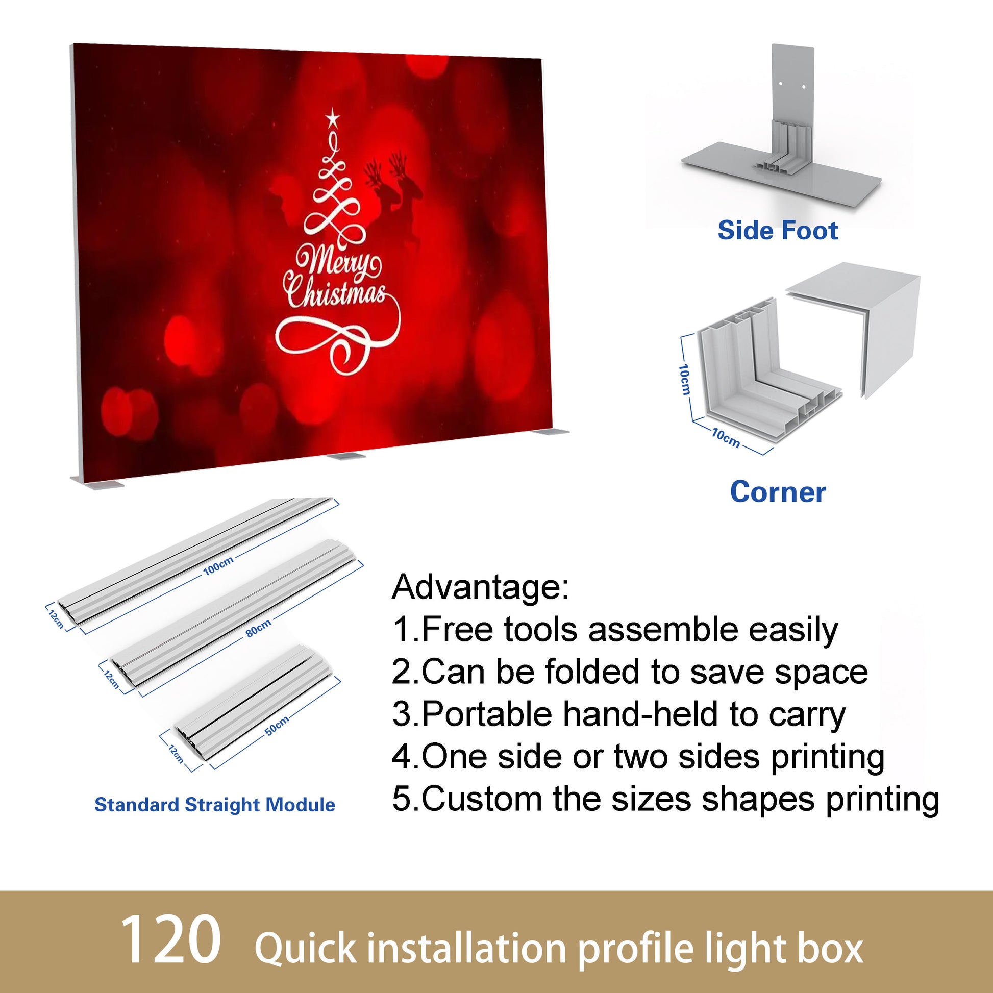 Large SEG LED Light Box 3x2.5m – Trade Show Backdrop – Style 025 – View 3