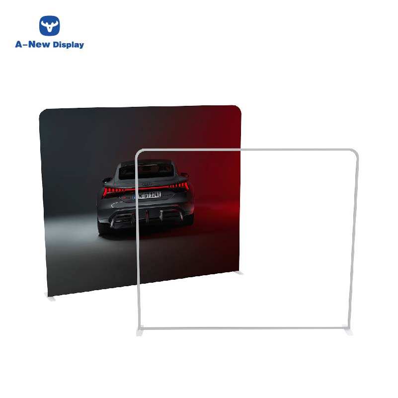 Double-Sided Tension Fabric Backdrop – Trade Show Display Stand – Style 64 – Tension Fabric Display