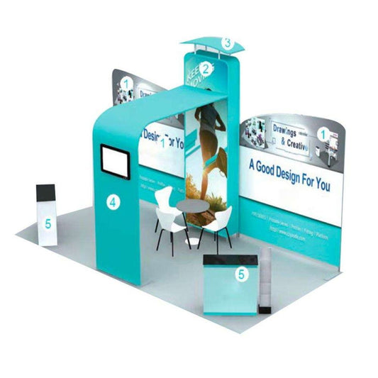10x20ft (3x6m) Exhibition Booth – Style 017 | ASM Exhibits – View 2