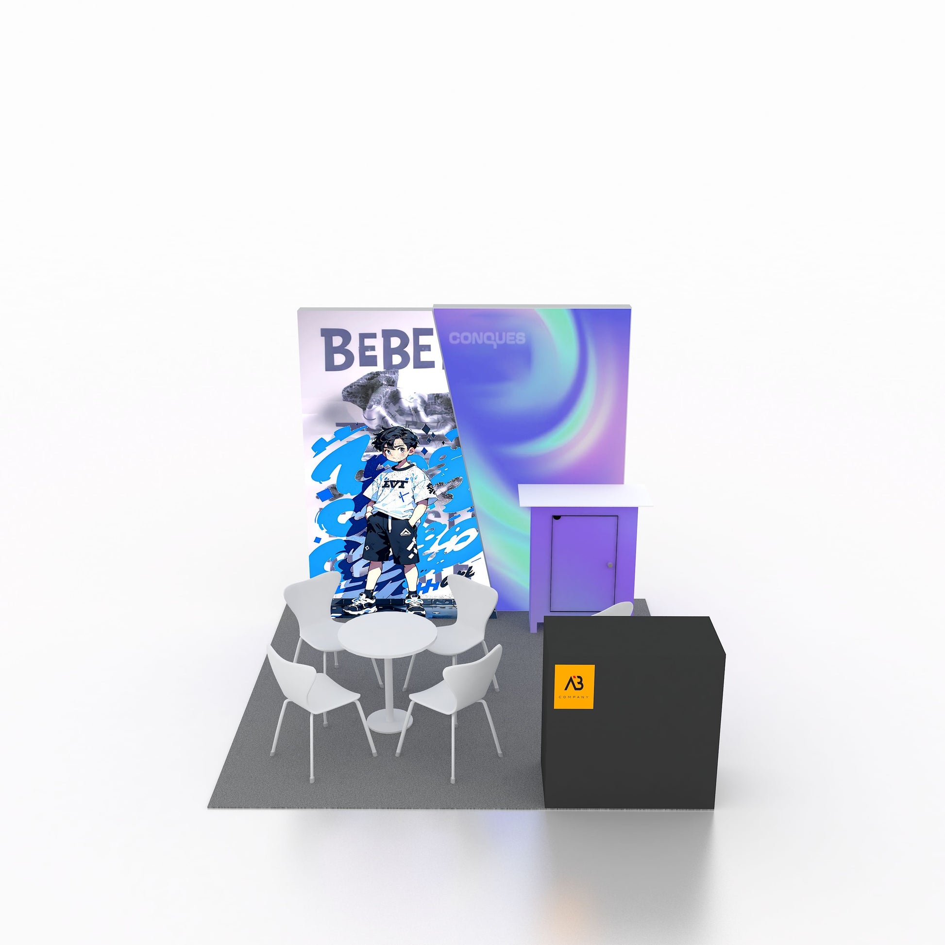 10x10ft (3x3m) Exhibition Booth – Style 061 | ASM Exhibits – Trade Show Exhibition Booth