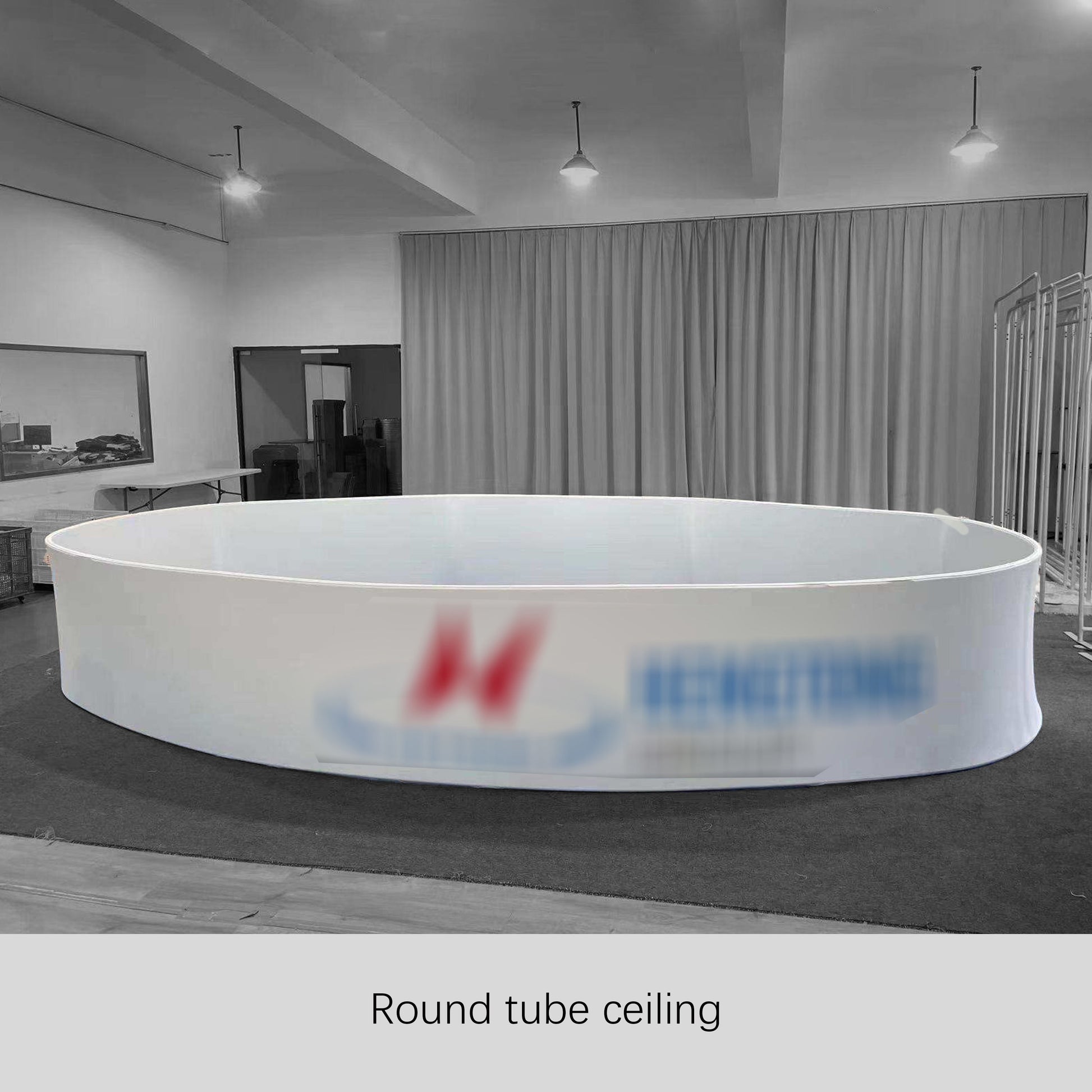 Polyester Sky Circle Ceiling Banner – Reusable Trade Show Hanging Sign – View 5