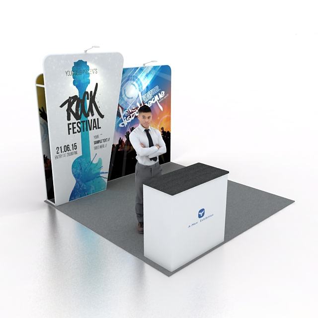 10x10ft (3x3m) Exhibition Booth – Style 051 | ASM Exhibits – View 2