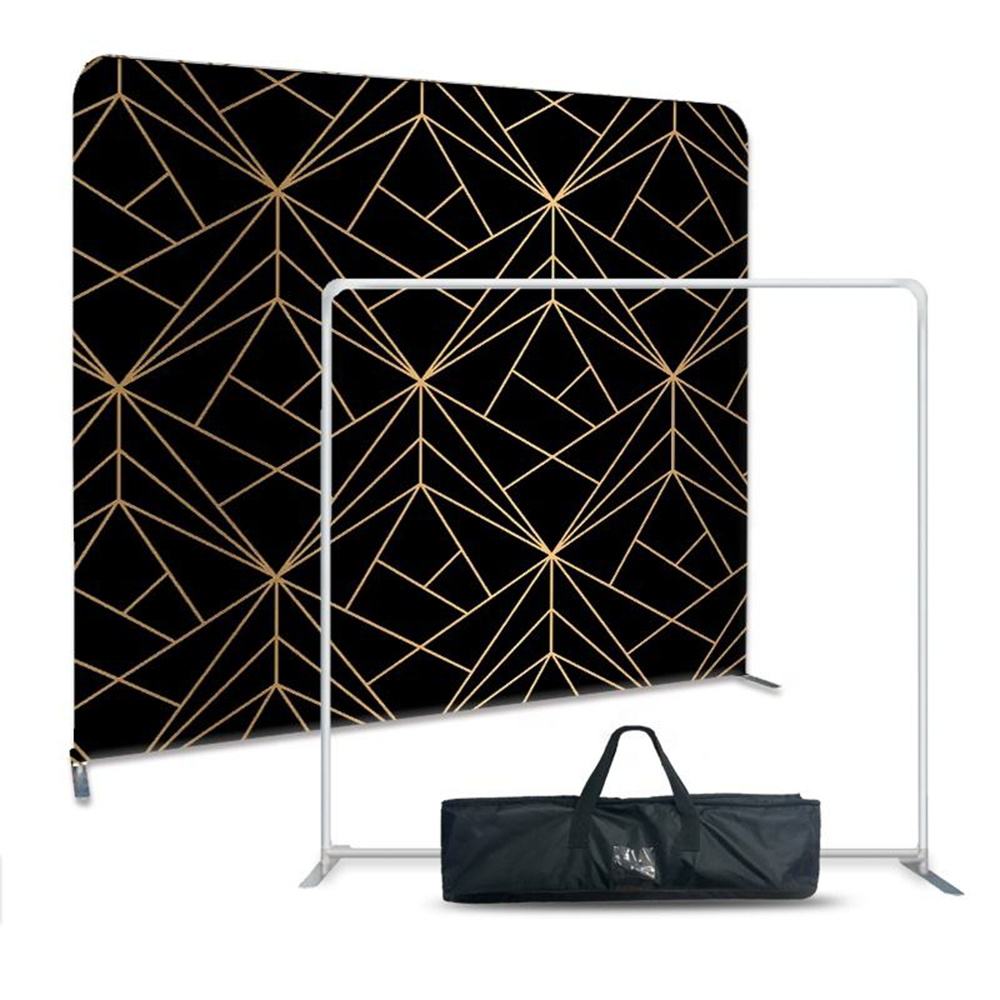 Straight Tension Fabric Display Wall – Custom Printed Trade Show Backdrop – Style 32 – View 4