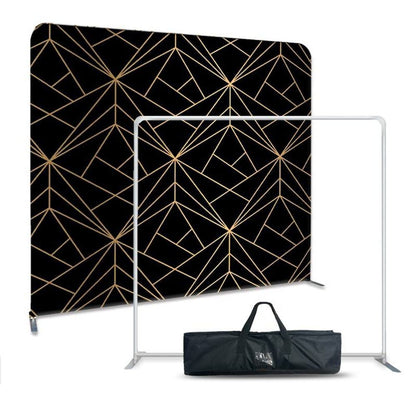 Straight Tension Fabric Display Wall – Custom Printed Trade Show Backdrop – Style 32 – View 4