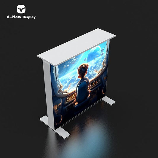 120mm SEG Aluminum Exhibition Desk – Style 48 | ASM Exhibits – Trade Show Reception Desk