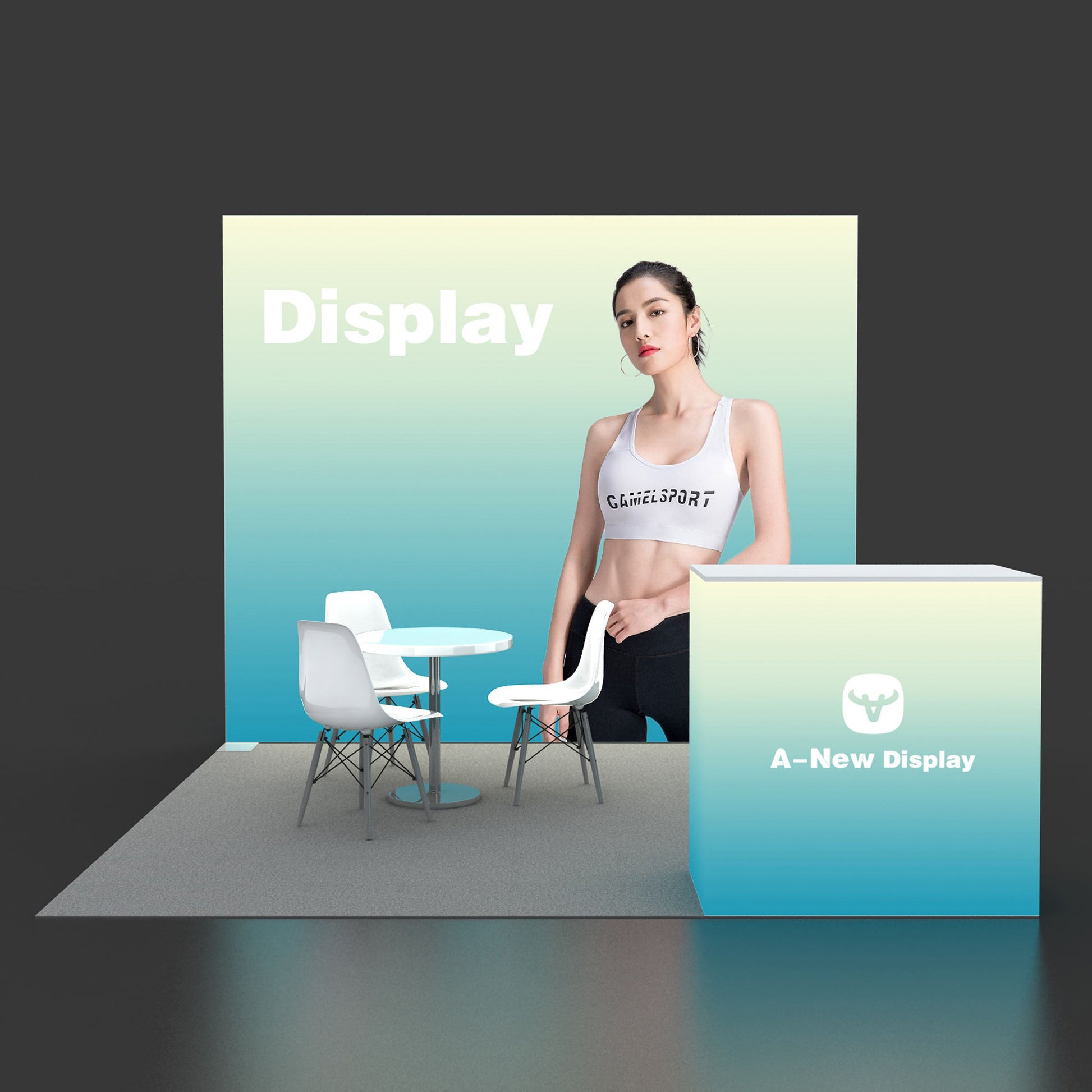 10x10ft (3x3m) Exhibition Booth – Style 045 | ASM Exhibits – View 2