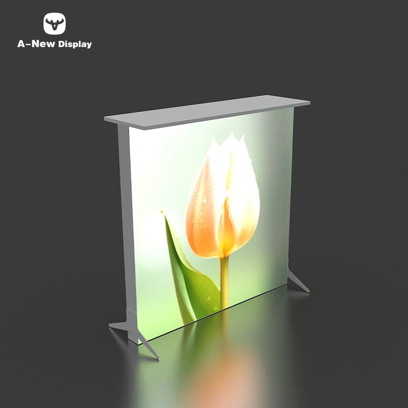 Portable LED Salon Reception Desk – Style 40 | ASM Exhibits – Trade Show Reception Desk