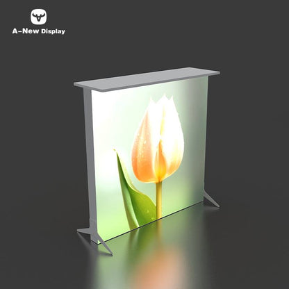 Portable LED Salon Reception Desk – Style 40 | ASM Exhibits – Trade Show Reception Desk