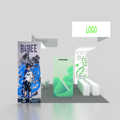 20x20ft (6x6m) Exhibition Booth – Style 008 | ASM Exhibits – View 2